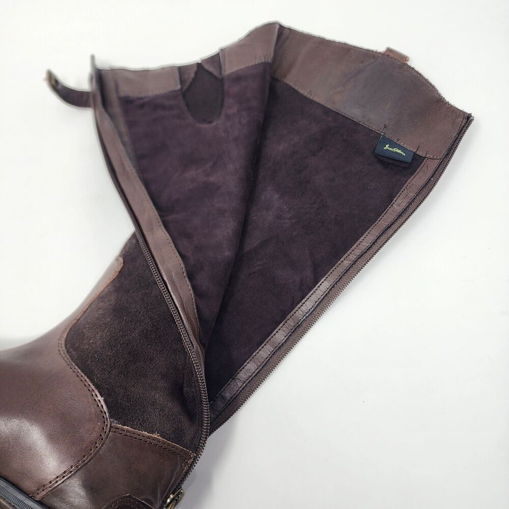 Sam Edelman Riding Boots Women 6M Pembrooke Brown Leather & Suede Full Zip - Picture 11 of 14